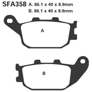 PASTIGLE FRENO EBC MESCOLA SINTER SCOOTER CODICE R1735800