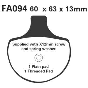 PASTIGLE FRENO EBC MESCOLA SINTER MOTO CODICE R1809400