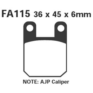 PASTIGLE FRENO EBC MESCOLA SINTER MOTO CODICE R1811500