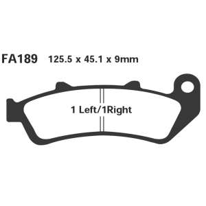 PASTIGLE FRENO EBC MESCOLA SINTER MOTO CODICE R1818900