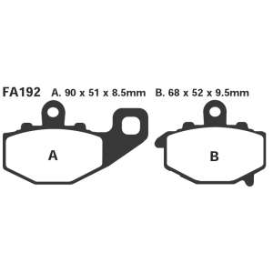 PASTIGLE FRENO EBC MESCOLA SINTER MOTO CODICE R1819200