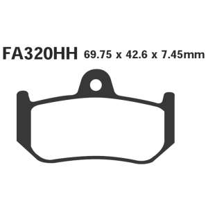PASTIGLE FRENO EBC MESCOLA SINTER MOTO CODICE R1832000