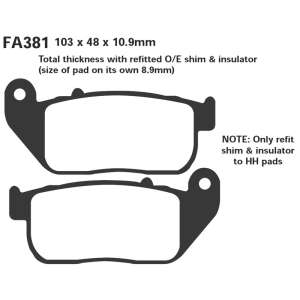 PASTIGLE FRENO EBC MESCOLA SINTER MOTO CODICE R1838100