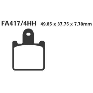PASTIGLE FRENO EBC MESCOLA SINTER MOTO CODICE R1841704