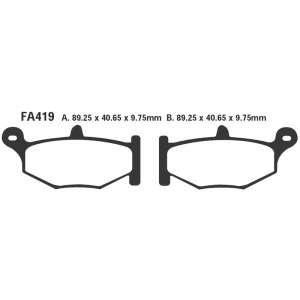 PASTIGLE FRENO EBC MESCOLA SINTER MOTO CODICE R1841900