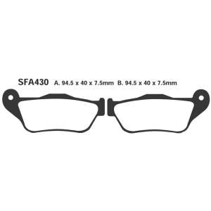 PASTIGLE FRENO EBC MESCOLA SINTER MOTO CODICE R1843000