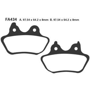 PASTIGLE FRENO EBC MESCOLA SINTER MOTO CODICE R1843400