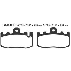 PASTIGLE FRENO EBC MESCOLA SINTER MOTO CODICE R1844100