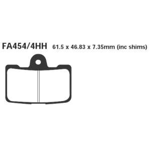 PASTIGLE FRENO EBC MESCOLA SINTER MOTO CODICE R1845404
