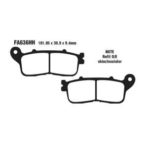 PASTIGLE FRENO EBC MESCOLA SINTER MOTO CODICE R1863600