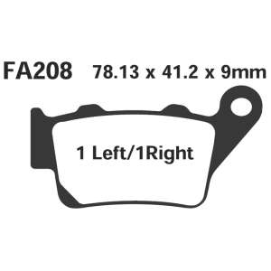 PASTIGLE FRENO EBC MESCOLA RACING MOTO CODICE R2120800