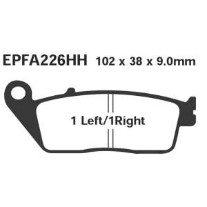 PASTIGLE FRENO EBC MESCOLA RACING MOTO CODICE R2122600
