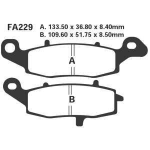 PASTIGLE FRENO EBC MESCOLA RACING MOTO CODICE R2122900