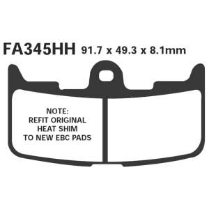 PASTIGLE FRENO EBC MESCOLA RACING MOTO CODICE R2134500