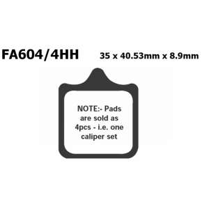 PASTIGLE FRENO EBC MESCOLA RACING MOTO CODICE R2460404