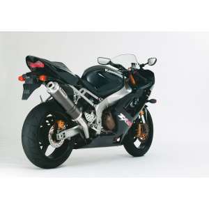 Scarico KAWASAKI ZX-6R anno  2003 - 2004   terminale di scarico HURRIC Supersport Slip on in carbonio colore carbonio