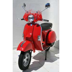 PARABREZZA ERMAX SPORTIVO 45 CM PER VESPA (CHIARO SMALL MODEL) PX 125 2011/2015 + FIXATIONS CHROMEE FUME 