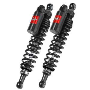COPPIA posteriore - Interasse 321mm - Vaschetta unita - Regolazioni: precarico molla manuale   estensione   compressione - ALL BLACK PER HARLEY DAVIDSON VRSCDX V-ROD NIGHT ROD SPECIAL  1131 ANNO  2007 - 2007