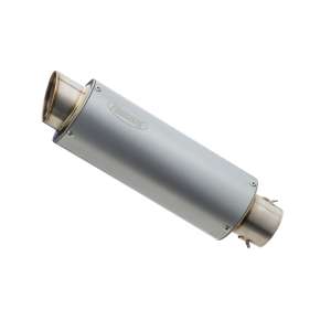 Scarico HONDA NC750X anno  2014 - 2015   terminale di scarico HURRIC TEC One Slip on in aspetto alluminio titanio colore argento
