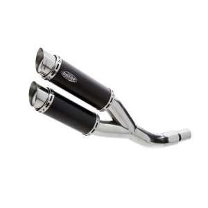 Scarico KAWASAKI Z750R 2011 - 2012  .  SHARK Track Slip on terminale di scarico Alluminio anodizzato colore nero