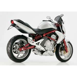 Scarico KAWASAKI ER-6f anno  2006 - 2007 - 2008   terminale di scarico HURRIC Rac 1 Slip on in Alluminio lucidato colore argento