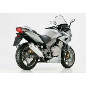 Scarico HONDA CBF1000S anno  2006 - 2007 - 2008 - 2009 - 2010 - 2011   terminale di scarico HURRIC Rac 1 Slip on in Alluminio lucidato colore argento