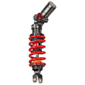 MONO posteriore - Vaschetta unita - Regolazioni: precarico molla manuale  estensione   doppia compressione   interasse regolabile   molla Rossa PER APRILIA RSV1000R  1000 ANNO  2004 - 2008