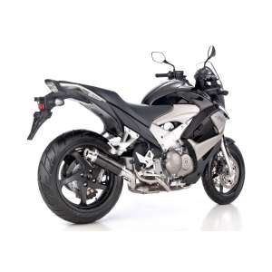 Scarico HONDA VFR800X Crossrunner anno  2011 - 2012 - 2013 - 2014   terminale di scarico HURRIC Supersport Slip on in carbonio colore carbonio