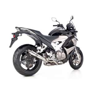 Scarico HONDA VFR800X Crossrunner anno  2011 - 2012 - 2013 - 2014   terminale di scarico HURRIC SP Slip on in acciaio inossidabile lucidato colore argento