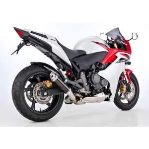 Scarico HONDA CB600 Hornet 2007 - 2008 - 2009 - 2010 - 2011 - 2012 - 2013  .  SHARK Factory Slip on terminale di scarico carbonio colore carbonio