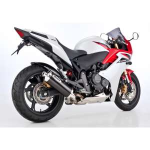 Scarico HONDA CB600 Hornet anno  2007 - 2008 - 2009 - 2010 - 2011 - 2012 - 2013   terminale di scarico HURRIC Rac 1 Slip on in carbonio colore carbonio