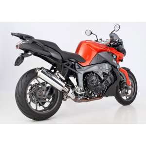 Scarico BMW K 1300 S anno  2009 - 2010 - 2011 - 2012 - 2013 - 2014 - 2015 - 2016   terminale di scarico HURRIC Rac 1 Slip on in Alluminio lucidato colore argento