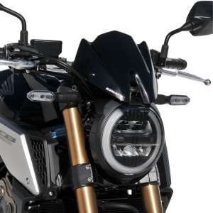 Cupolino basso sportivo  (23cm + fitting kit ) Ermax per CB650 R 2019 - 2020 nero satinato opaco
