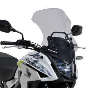 Parabrezza cupolino touring (47cm + fitting kit ) Ermax per cb 500 x 2019 -2020 grigio 