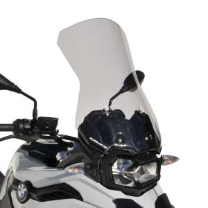Parabrezza cupolino alto protezione maggiorata  (55cm ) Ermax per F 750 GS 2018 - 2019 - 2020  trasparente 