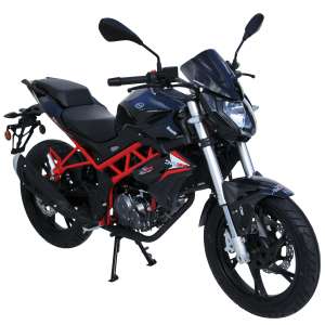 Cupolino basso sportivo Ermax per BN 125 2019 - 2020 nero chiaro fume