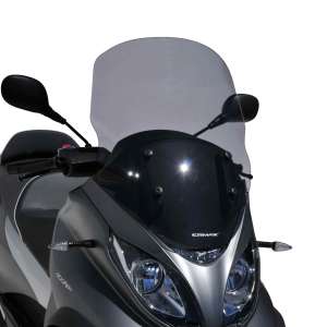 Cupolino parabrezza touring (65 cm ) Ermax per MP3 350 and 500 HPE (Sport-Business ) 2018 - 2019 - 2020  trasparente 