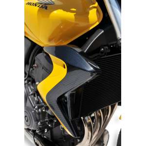 COPRIRADIATORI (AL PAIO) ERMAX PER CB 600 F HORNET BICOLORE 2013 MATT BIANCO /LOOK CARBON (NHB44 )