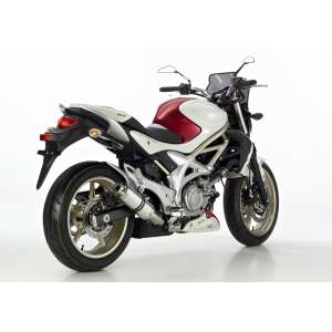 Scarico SUZUKI Gladius 650 anno  2009 - 2010 - 2011 - 2012 - 2013 - 2014 - 2015 - 2016   terminale di scarico HURRIC Supersport Slip on in Alluminio lucidato colore argento