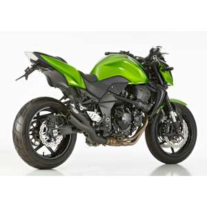 Scarico KAWASAKI Z750R anno  2011 - 2012   terminale di scarico HURRIC Pro 2 Slip on in acciaio inossidabile rivestito colore nero-opaco