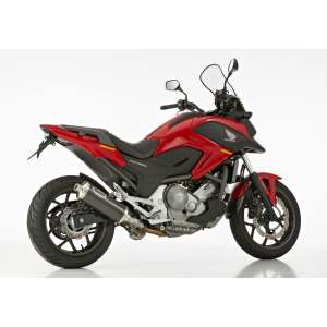 Scarico HONDA NC750X anno  2014 - 2015   terminale di scarico HURRIC Rac 1 Slip on in carbonio colore carbonio