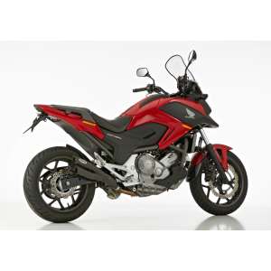 Scarico HONDA NC750X anno  2014 - 2015   terminale di scarico HURRIC Pro 2 Slip on in acciaio inossidabile rivestito colore nero-opaco