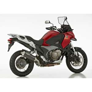 Scarico HONDA VFR1200X Crosstourer anno  2012 - 2013 - 2014 - 2015   terminale di scarico HURRIC Rac 1 Slip on in carbonio colore carbonio