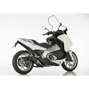 Scarico HONDA Integra 750 anno  2014 - 2015   terminale di scarico HURRIC Supersport Slip on in Alluminio anodizzato colore nero