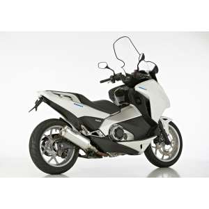 Scarico HONDA Integra 750 anno  2014 - 2015   terminale di scarico HURRIC Rac 1 Slip on in Alluminio lucidato colore argento