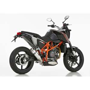 Scarico KTM 690 Duke anno  2016 - 2017 - 2018   terminale di scarico HURRIC Supersport Slip on in Alluminio lucidato colore argento