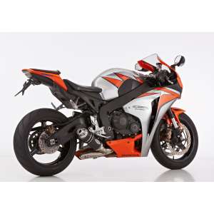 Scarico HONDA CBR1000RR anno  2008 - 2009 - 2010 - 2011 - 2012 - 2013   terminale di scarico HURRIC Supersport Slip on in Alluminio anodizzato colore nero
