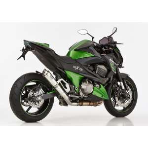 Scarico KAWASAKI Z800 anno  2013 - 2014 - 2015 - 2016   terminale di scarico HURRIC SP Slip on in acciaio inossidabile lucidato colore argento