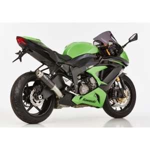 Scarico KAWASAKI ZX-6R 636 2013 - 2014 - 2015 - 2016  .  SHARK Factory Slip on terminale di scarico carbonio colore carbonio