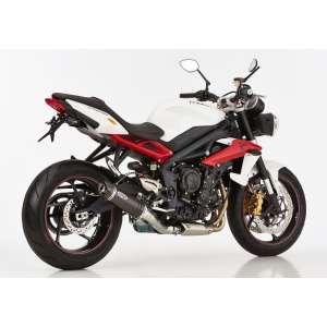 Scarico TRIUMPH Street Triple 2013 - 2014 - 2015 - 2016  .  SHARK Street GP Slip on terminale di scarico carbonio colore carbonio